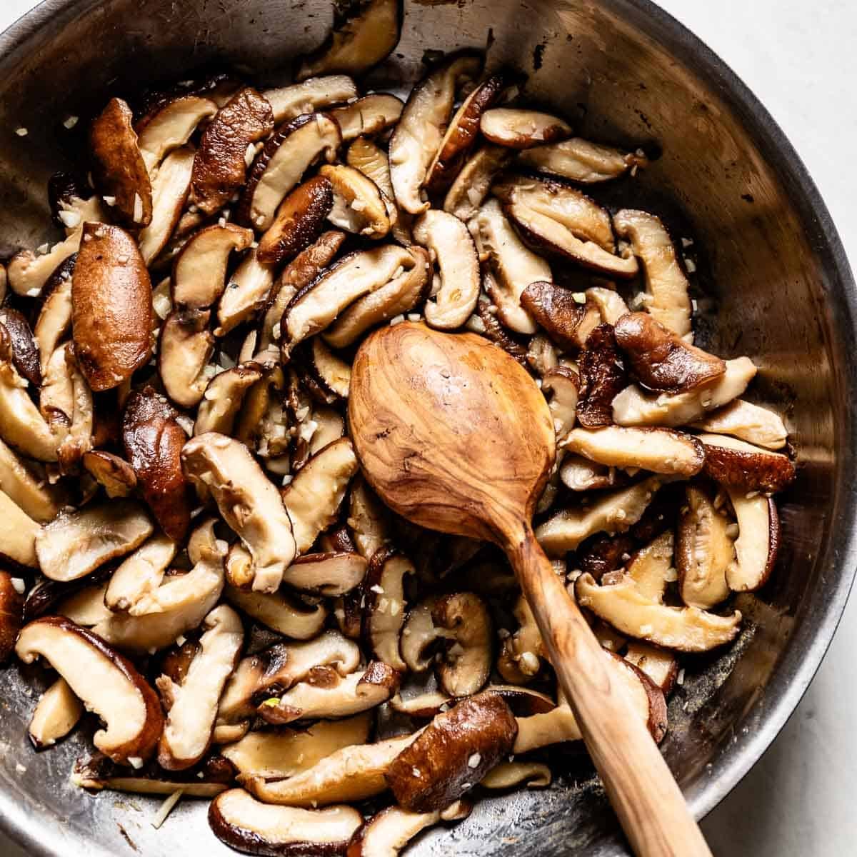 Fresh shiitake mushrooms